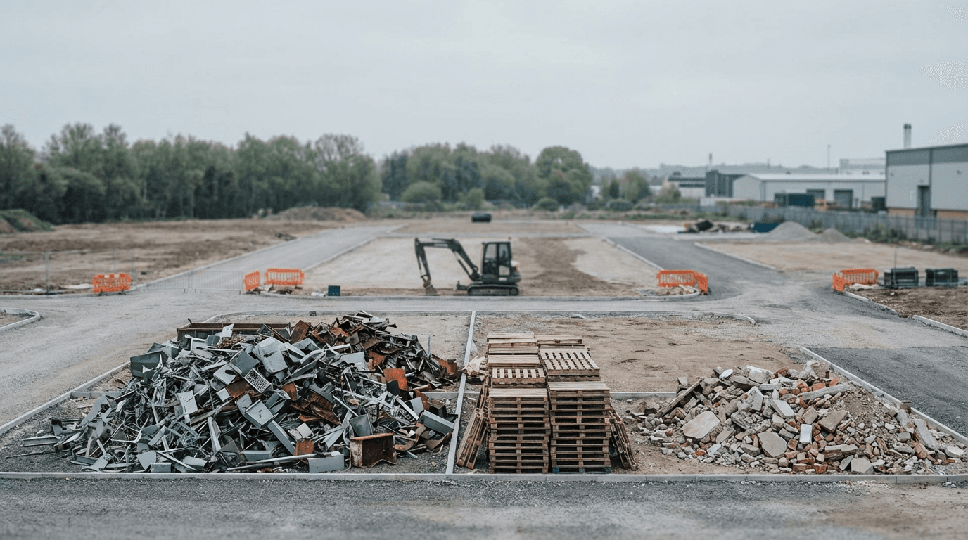 Construction site cleanup and debris removal by Roots & Rise, LLC